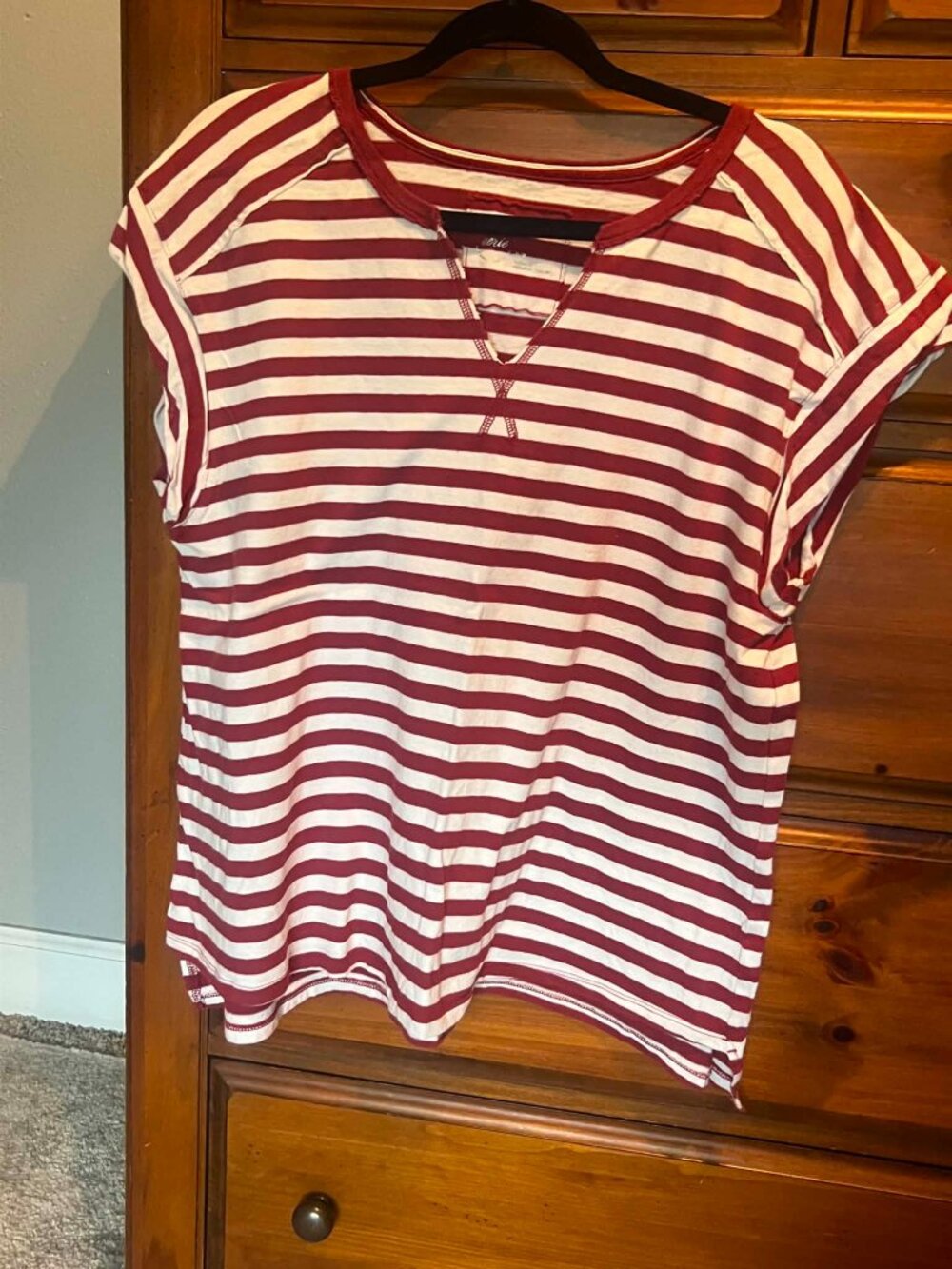 Aerie Striped Cap Sleeve Top Size Medium